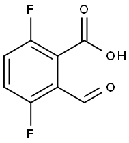 3,6-difluoro-2-formylbenzoic acid Structure