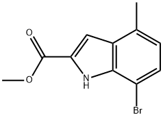 methyl 7-bromo-4-methyl-1H-indole-2-carboxylate Structure