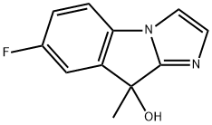 9H-Imidazo[1,2-a]indol-9-ol, 7-fluoro-9-methyl- Structure