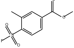 Benzoic acid, 4-(fluorosulfonyl)-3-methyl-, methyl ester 구조식 이미지