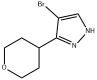 4-bromo-3-(oxan-4-yl)-1H-pyrazole Structure