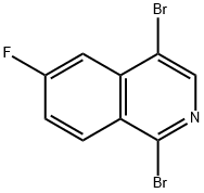 1,4-dibromo-6-fluoroisoquinoline Structure