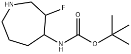tert-butyl N-(3-fluoroazepan-4-yl)carbamate Structure