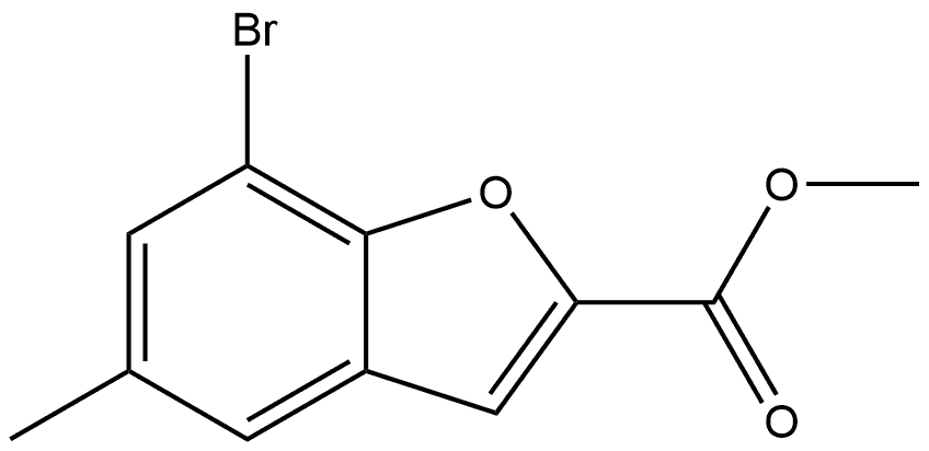 Methyl 7-bromo-5-methyl-2-benzofurancarboxylate Structure