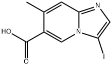 3-iodo-7-methylimidazo[1,2-a]pyridine-6-carboxylic acid Structure