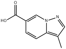 Pyrazolo[1,5-a]pyridine-6-carboxylic acid, 3-methyl- 구조식 이미지