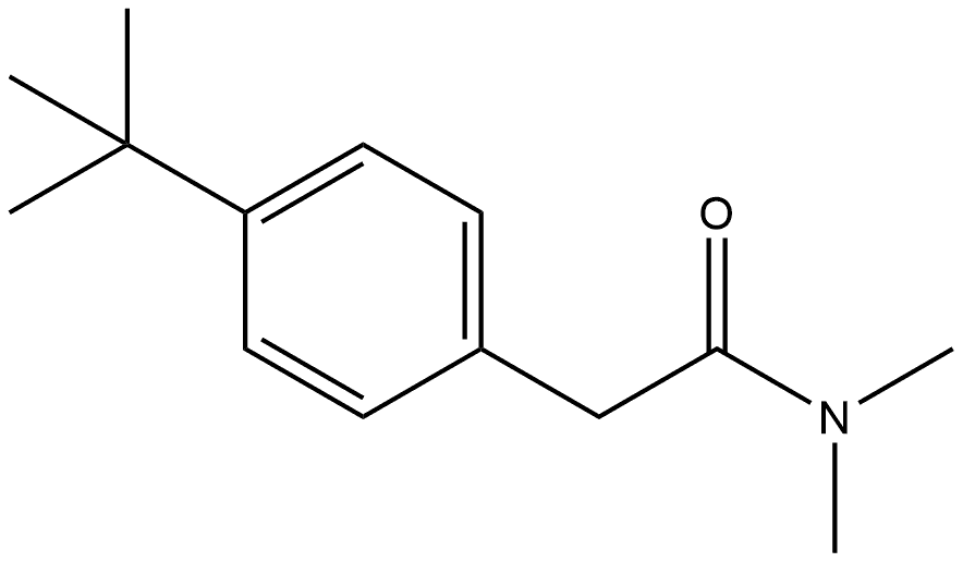 4-(1,1-Dimethylethyl)-N,N-dimethylbenzeneacetamide Structure