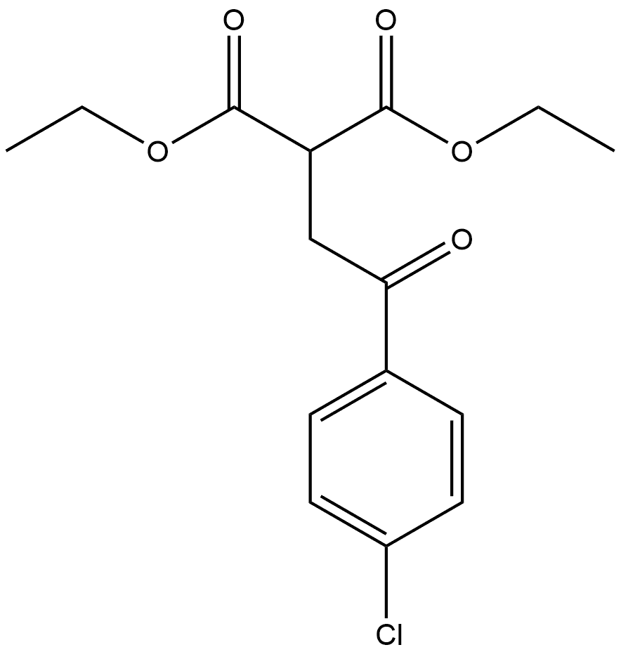 diethyl 2-(2-(4-chlorophenyl)-2-oxoethyl)malonate Structure