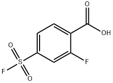 Benzoic acid, 2-fluoro-4-(fluorosulfonyl)- 구조식 이미지