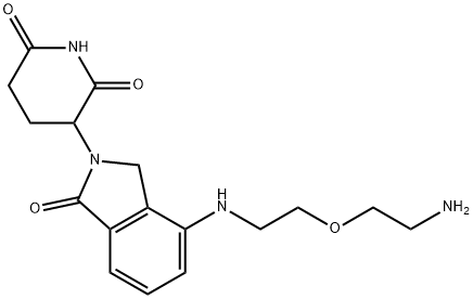 2,6-Piperidinedione, 3-[4-[[2-(2-aminoethoxy)ethyl]amino]-1,3-dihydro-1-oxo-2H-isoindol-2-yl]- Structure