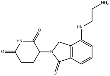 2,6-Piperidinedione, 3-[4-[(2-aminoethyl)amino]-1,3-dihydro-1-oxo-2H-isoindol-2-yl]- Structure