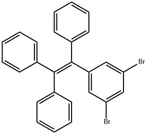 Benzene, 1,3-dibromo-5-(1,2,2-triphenylethenyl)- Structure