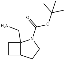 tert-butyl 1-(aminomethyl)-2-azabicyclo[3.2.0]heptane-2-carboxylate 구조식 이미지