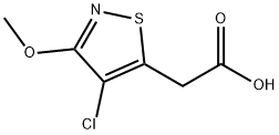 4-Chloro-3-methoxy-5-isothiazoleacetic acid Structure