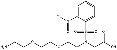 2-(N-(2-[2-(2-Aminoethoxy)ethoxy]ethyl)2-nitrobenzenesulfonamido)acetic acid Structure