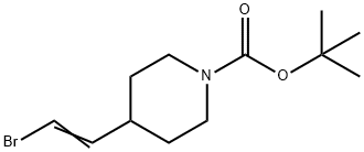 tert-butyl 4-(2-bromoethenyl)piperidine-1-carboxylate 구조식 이미지