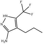 1H-Pyrazol-3-amine, 4-propyl-5-(trifluoromethyl)- Structure