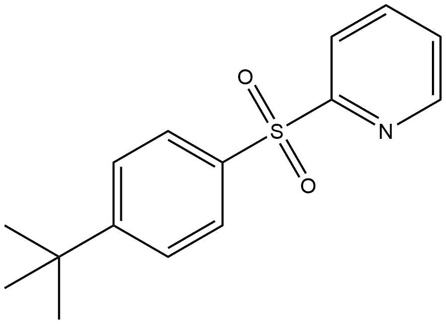 2-[[4-(1,1-Dimethylethyl)phenyl]sulfonyl]pyridine Structure