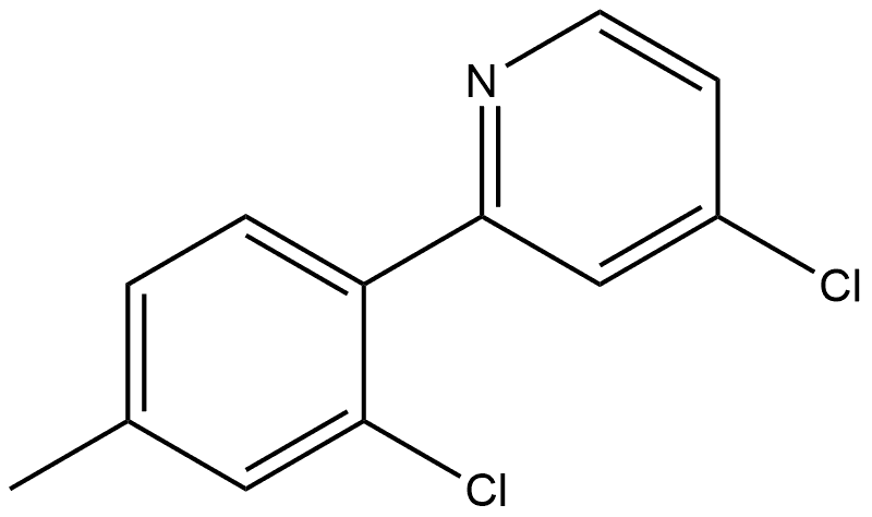 4-Chloro-2-(2-chloro-4-methylphenyl)pyridine Structure