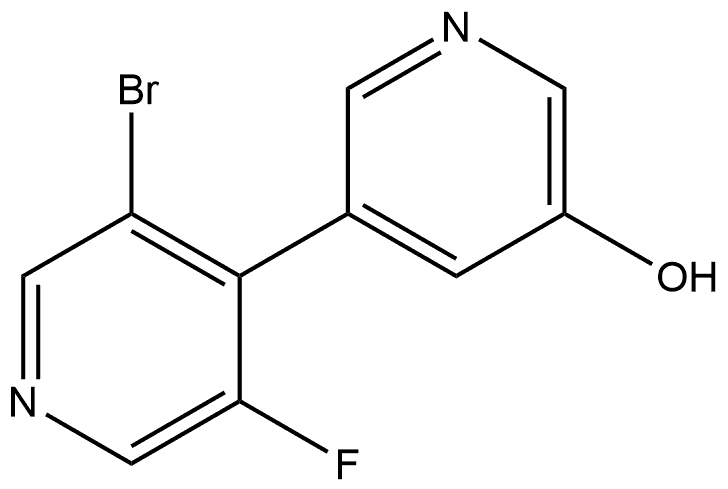 3'-Bromo-5'-fluoro[3,4'-bipyridin]-5-ol Structure