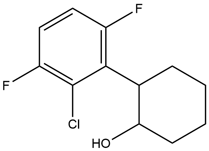 2-(2-Chloro-3,6-difluorophenyl)cyclohexanol Structure