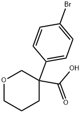 2H-Pyran-3-carboxylic acid, 3-(4-bromophenyl)tetrahydro-  0References Structure