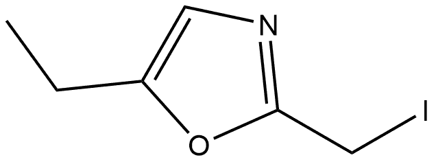 5-ethyl-2-(iodomethyl)-1,3-oxazole Structure