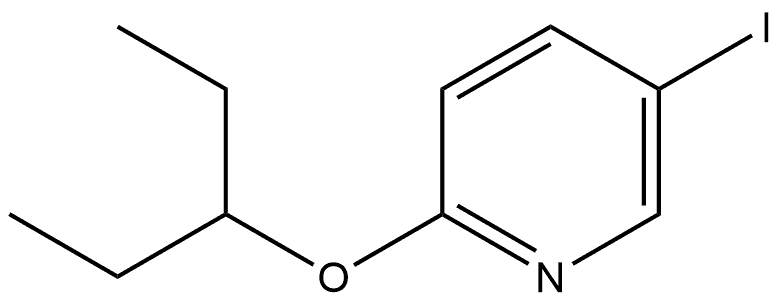 2-(1-Ethylpropoxy)-5-iodopyridine Structure