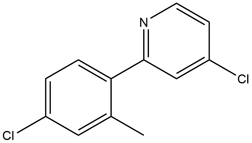 4-Chloro-2-(4-chloro-2-methylphenyl)pyridine Structure