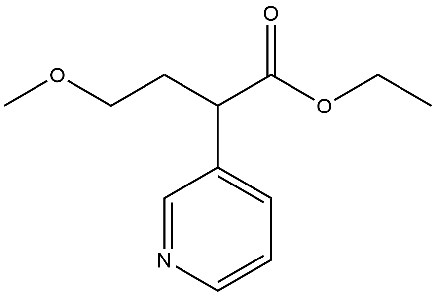 Ethyl 4-methoxy-2-(pyridin-3-yl)butanoate Structure