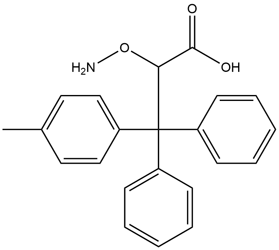 4-Methyltrityl-aminooxyacetic acid Structure