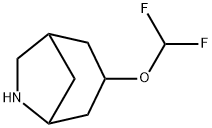 6-Azabicyclo[3.2.1]octane, 3-(difluoromethoxy)- Structure