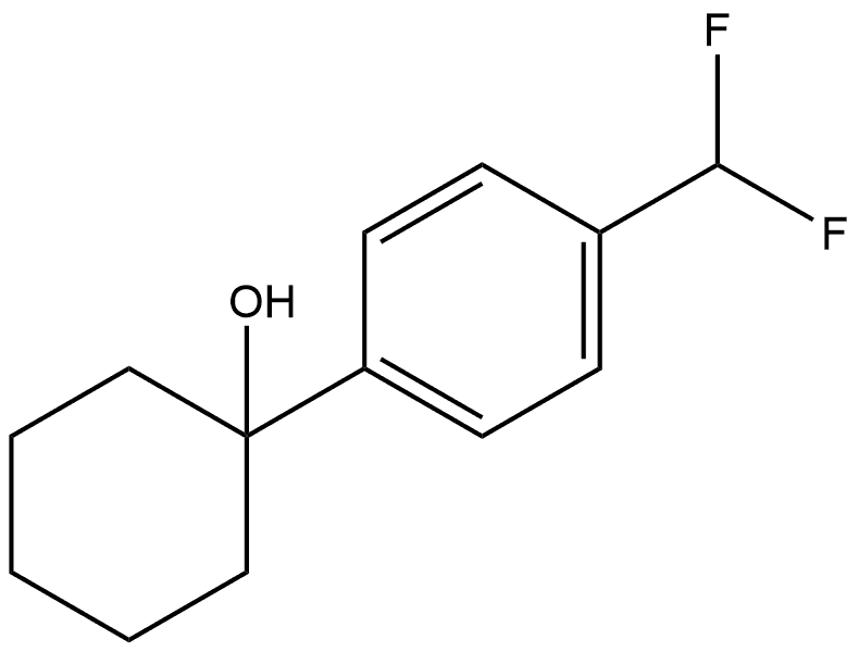 1-(4-(difluoromethyl)phenyl)cyclohexanol Structure