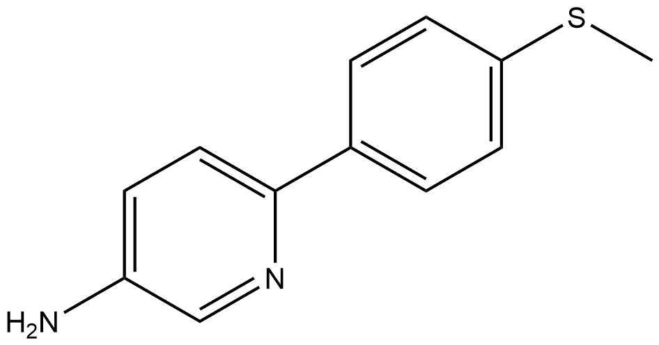 6-[4-(Methylthio)phenyl]-3-pyridinamine Structure