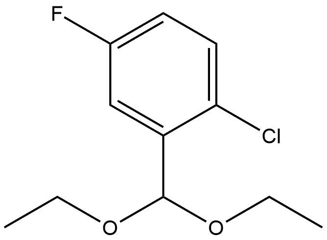 1-Chloro-2-(diethoxymethyl)-4-fluorobenzene Structure