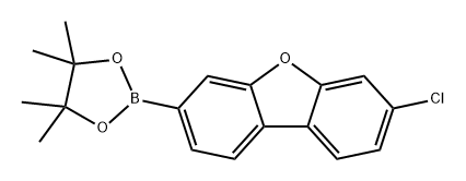 Dibenzofuran, 3-chloro-7-(4,4,5,5-tetramethyl-1,3,2-dioxaborolan-2-yl)- Structure