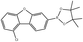 Dibenzofuran, 1-chloro-7-(4,4,5,5-tetramethyl-1,3,2-dioxaborolan-2-yl)- Structure