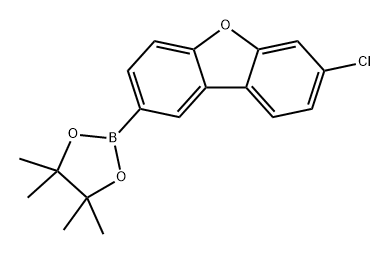 Dibenzofuran, 7-chloro-2-(4,4,5,5-tetramethyl-1,3,2-dioxaborolan-2-yl)- Structure