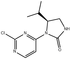 2-Imidazolidinone, 1-(2-chloro-4-pyrimidinyl)-5-(1-methylethyl)-, (5S)- Structure