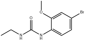 Urea, N-(4-bromo-2-methoxyphenyl)-N'-ethyl- Structure