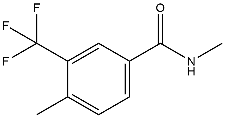 N,4-Dimethyl-3-(trifluoromethyl)benzamide Structure