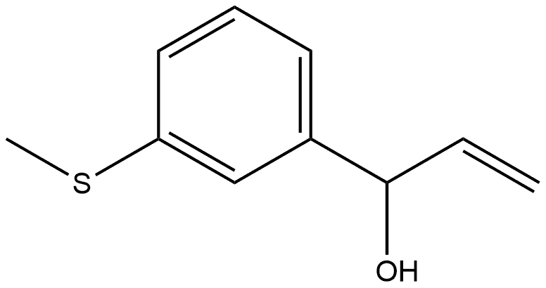 α-Ethenyl-3-(methylthio)benzenemethanol Structure