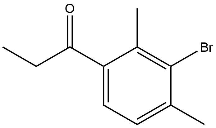 1-(3-Bromo-2,4-dimethylphenyl)-1-propanone Structure