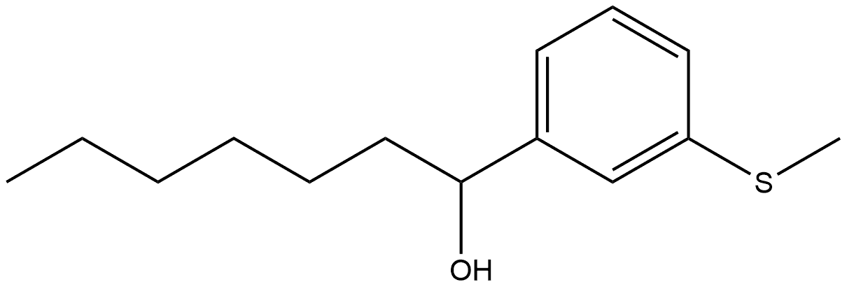 α-Hexyl-3-(methylthio)benzenemethanol Structure