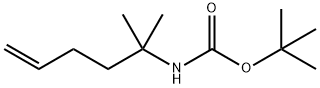 Carbamic acid, N-(1,1-dimethyl-4-penten-1-yl)-, 1,1-dimethylethyl ester 구조식 이미지