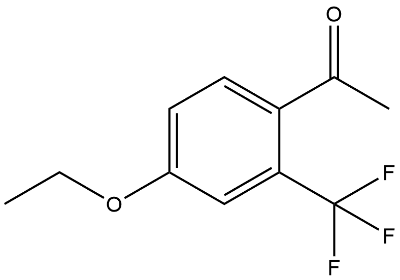 1-(4-ethoxy-2-(trifluoromethyl)phenyl)ethanone Structure