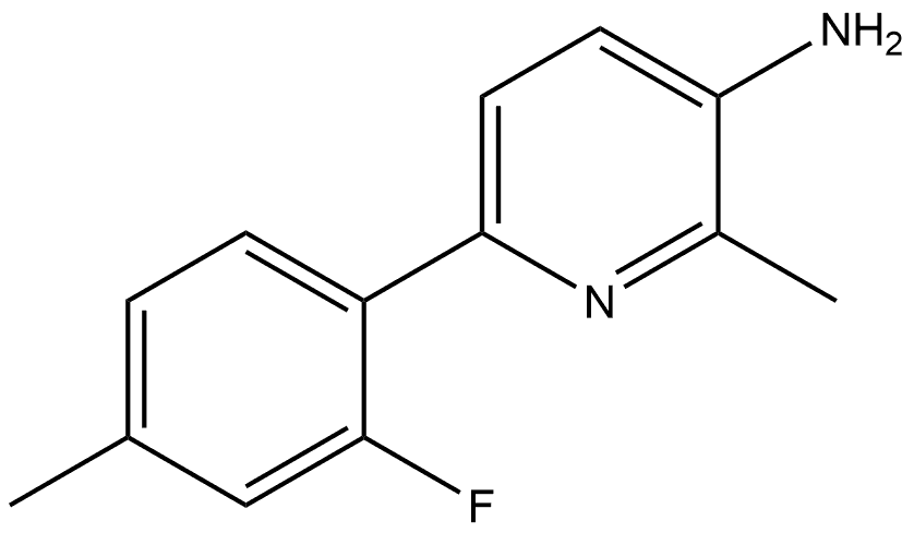 6-(2-Fluoro-4-methylphenyl)-2-methyl-3-pyridinamine Structure