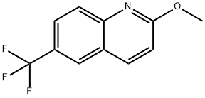 2-Methoxy-6-(trifluoromethyl)quinoline 구조식 이미지