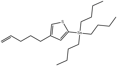 Stannane, tributyl[4-(4-penten-1-yl)-2-thienyl]- Structure