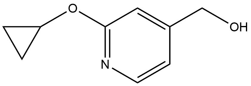 2-(Cyclopropyloxy)-4-pyridinemethanol Structure